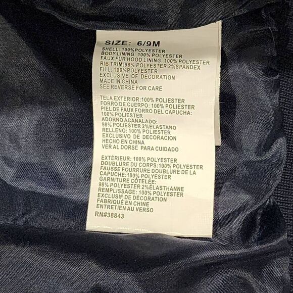 Rothschild Baby Boys Colorblock Bomber, Navy Melange, 6/9 months - Picture 6 of 6